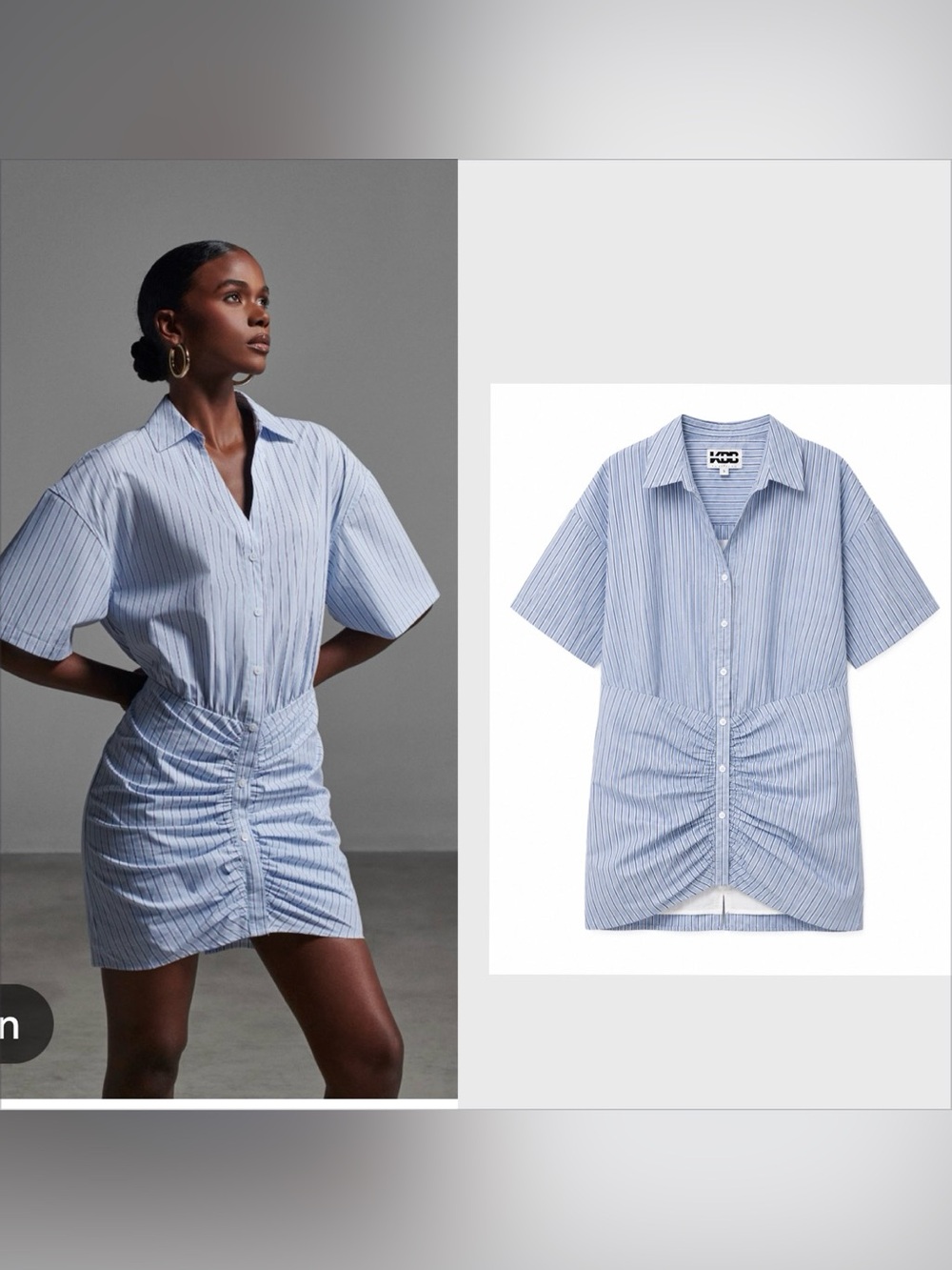 KBB by Kahlana Pinstripe Shirt Dress – Size Large
Chic KBB by Kahlana shirt dres